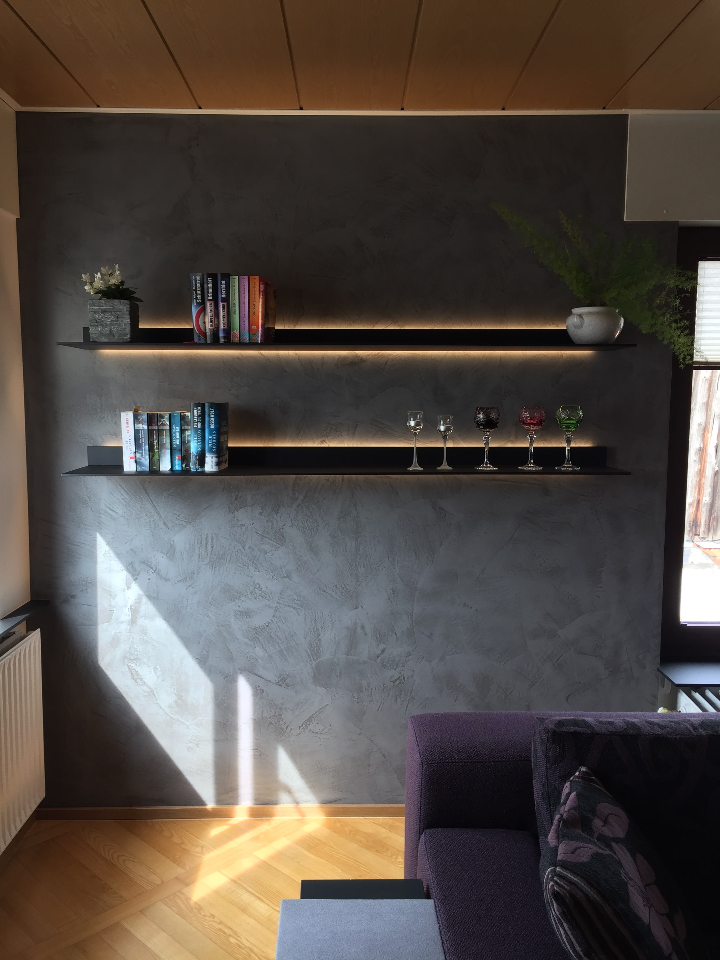 Betonoptik in Grau